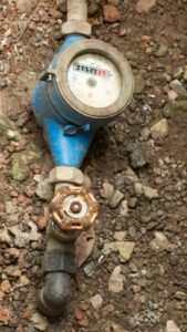 water being pumped out of a well